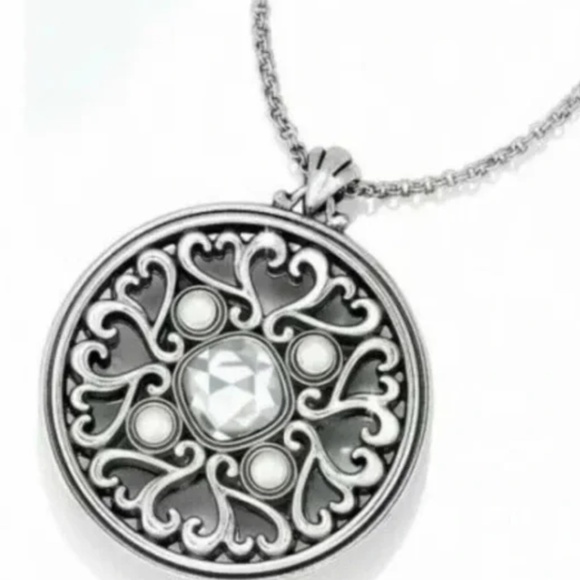 BRIGHTON Emma Pearl and Crystal Reversible Adjustable Necklace - Picture 4 of 10